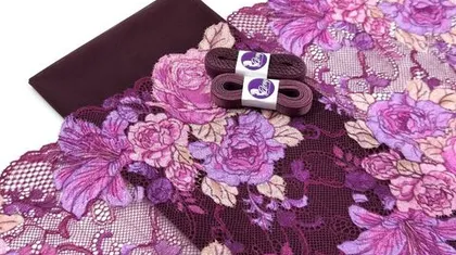 Подборки с сетками слива 076 и темно-синий 061