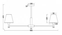 Люстра на штанге Freya Perfetto FR5098PL-08BBS