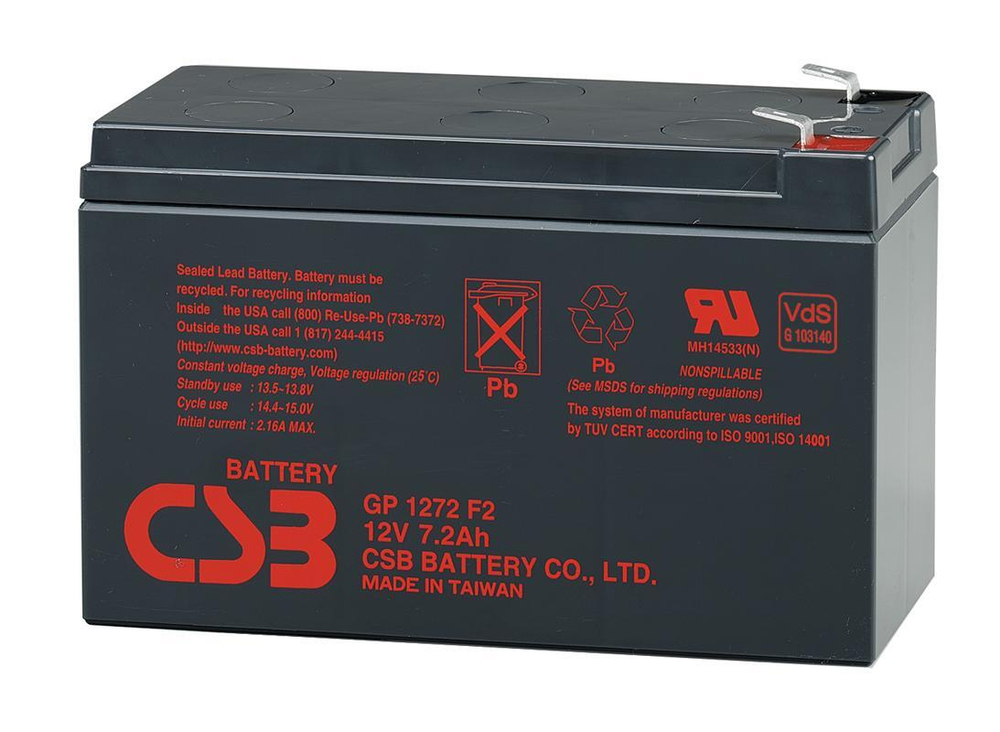 Аккумулятор CSB 12 V 7.2 Ah для UPS