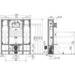 Инсталляция для унитазов AlcaPlast Solomodul AM116/1300H для людей с ограниченными возможностями