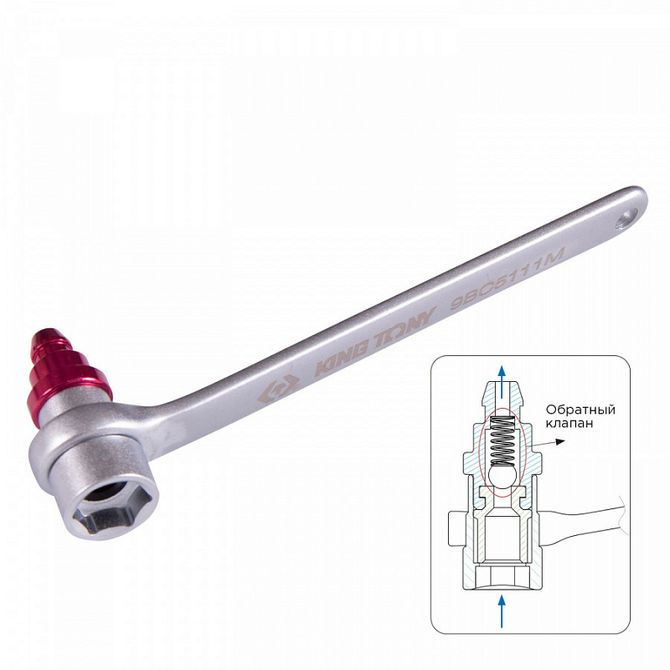 KING TONY (9BC5111M) Ключ для прокачки тормозов, 11 мм