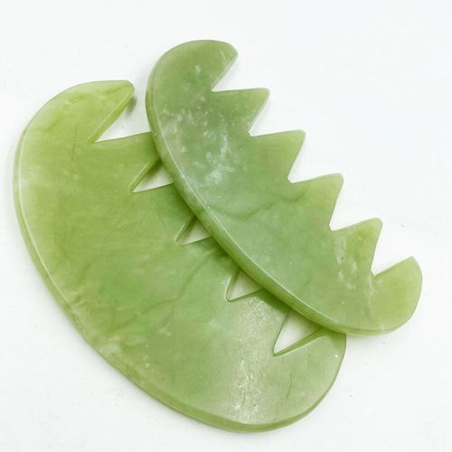 Гребень гуаша из нефрита 100 * 57 мм