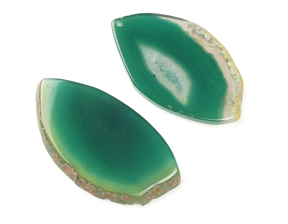 са-з Подвеска "Срез агата" 70-76мм, зеленый