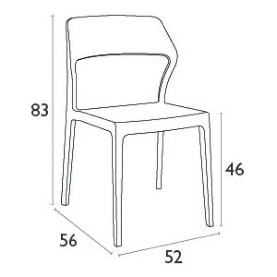 Стул Snow белый