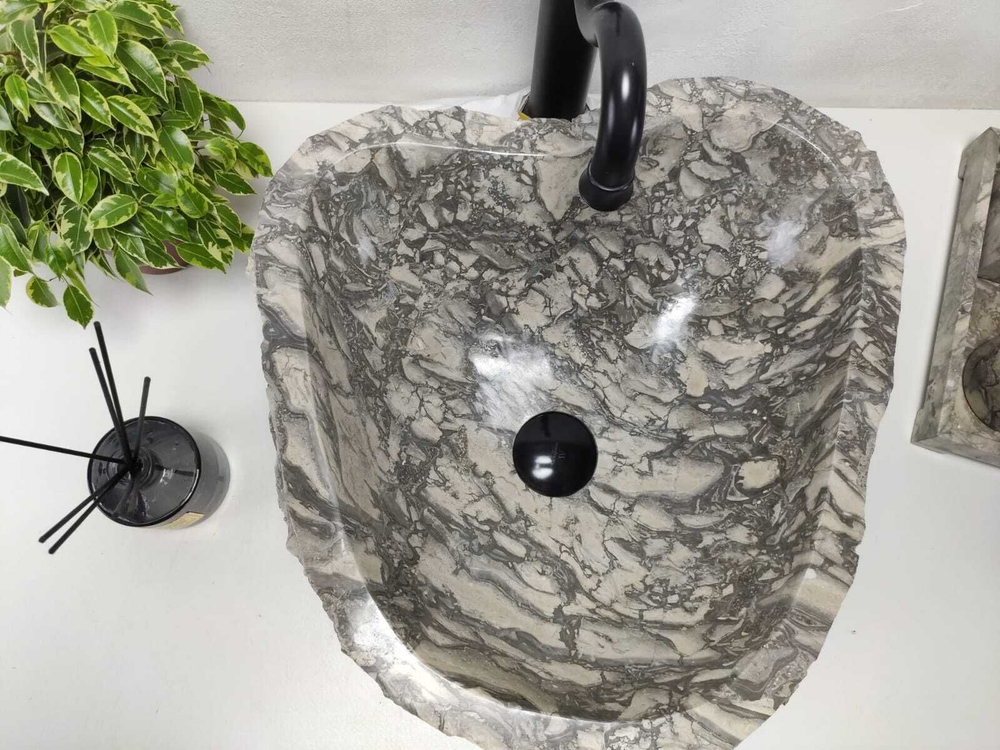 Каменная раковина из мрамора Erozy Doreng EM-00942 (45*42*15)