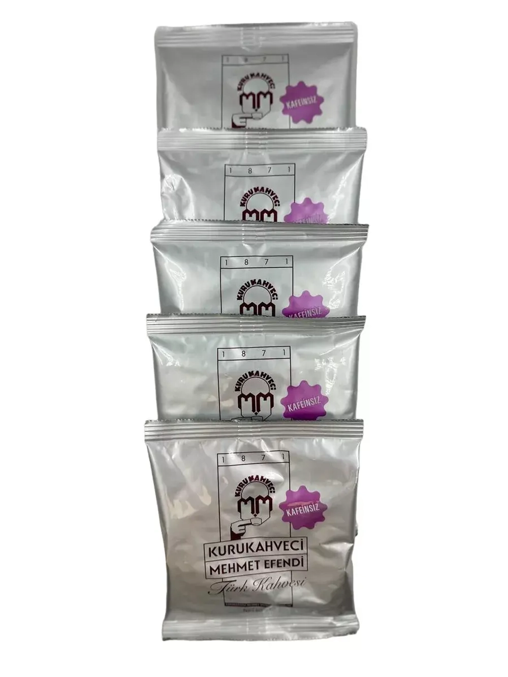 Турецкий кофе Mehmet Efendi без кофеина  ( 5шт по 50гр.)