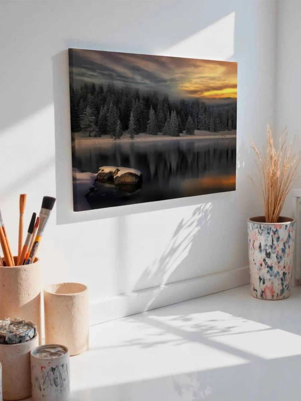 Картина на стену 40 X 50 Зимний пейзаж