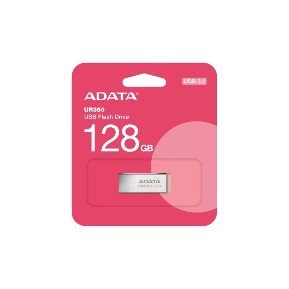 Флеш накопитель 128GB A-DATA UR350, USB 3.2, коричневый