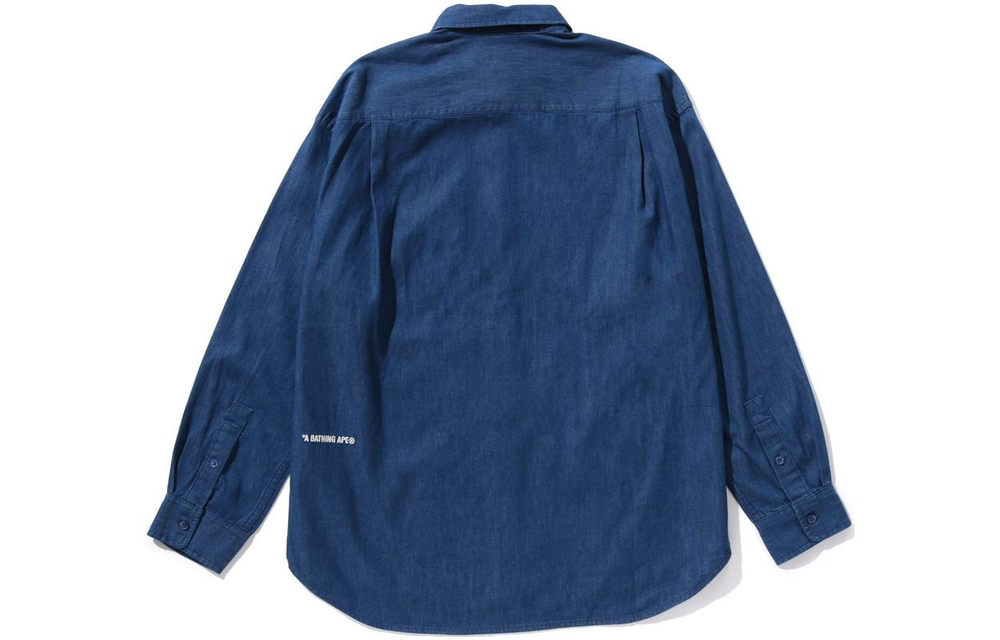 A Bathing Ape One Point Light Weight Denim L S Shirt