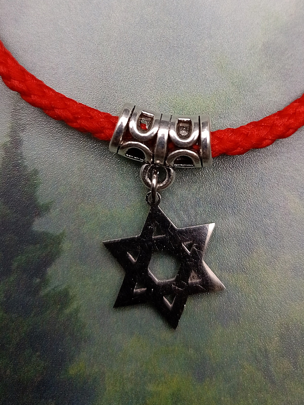 Красная нить от сглаза Звезда Давида
