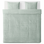 Комплект постельного белья IKEA BERGPALM (БЕРГПАЛМ), Двуспальный, Зеленый, 240x220, 50x80 см