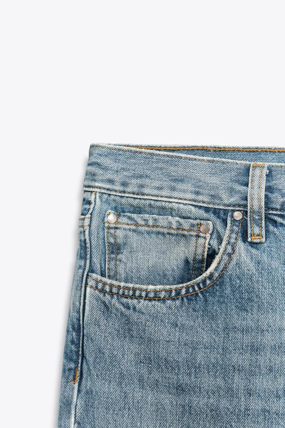 ZARA ДЖИНСЫ WIDE-LEG С НИЗКОЙ ПОСАДКОЙ — ZW COLLECTION, ГОЛУБОЙ