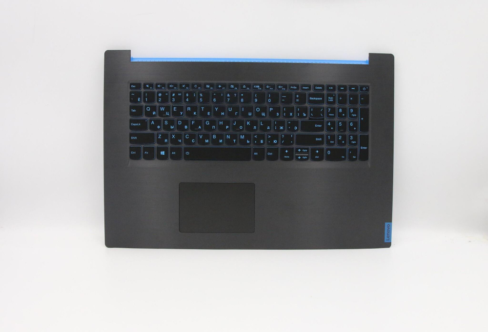 Верхняя панель с клавиатурой (топкейс) для ноутбука Lenovo IdeaPad Gaming L340-17IRH. раскладка - русская, с подсветкой, черная (5CB0U42820), оригинал