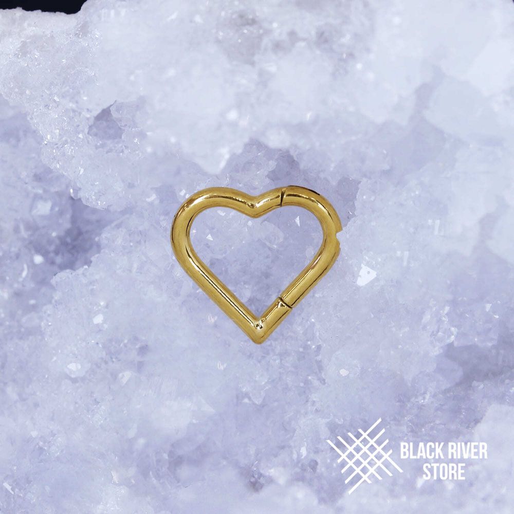 Кликер Heart PVD Yellow 1.2мм