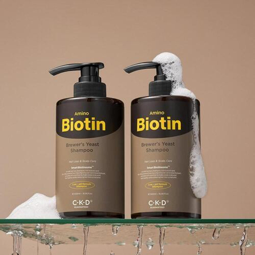 CKD Шампунь с аминобиотином и пивными дрожжами - Amino biotin brewer's yeast shampoo, 500 мл