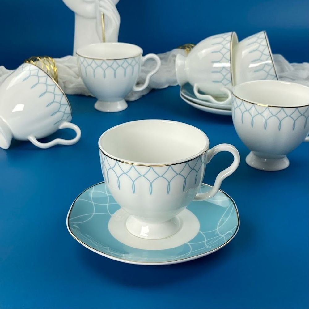 Lenardi 305-212 Чайный набор 12пр.260мл в под.уп.(х6)Фарфор