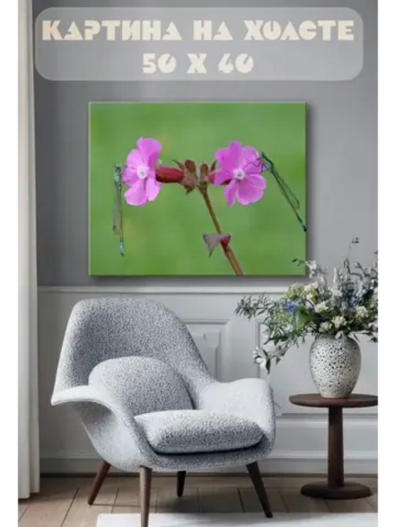 Картина на стену 40 X 50 Стрекозы