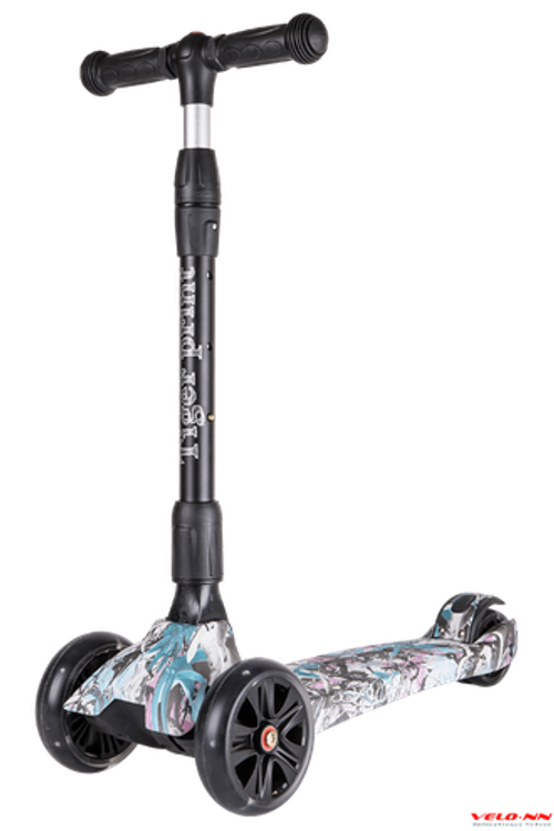 Самокат Tech Team  Tiger print Flowers