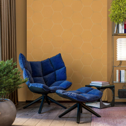 Обои виниловые TC72088-33 PALITRA TREND Hexagon Top Velvet, геометрия, размер 1,06х10 м