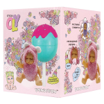 Куколка OLY спящая , в меховом костюмчике в леденце. Девочка 8см, арт.3357-1 (Bondibon)