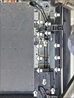 Защита топливных трубок, силовых проводов (сбоку АКБ). 4 мм, Алюминий для Li Auto L7 2024-н.в., Motodor.349908