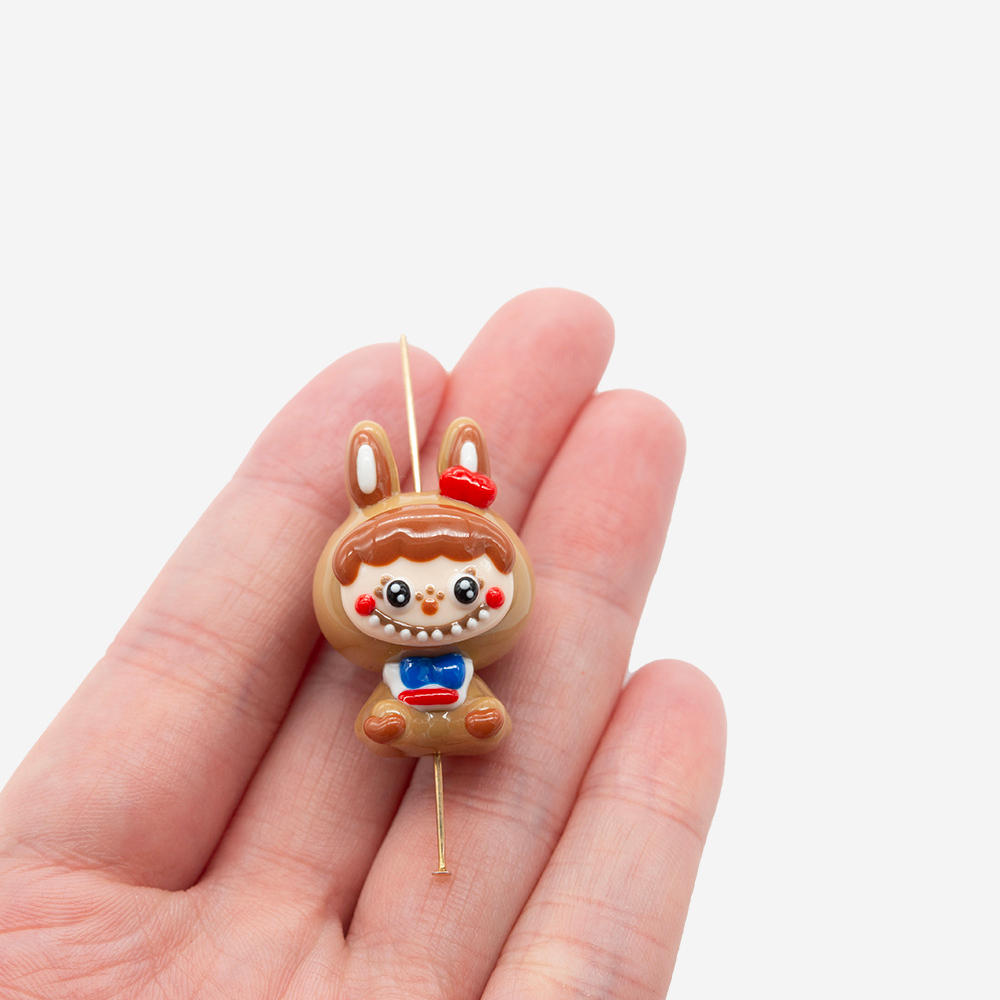 Подвеска Лабубу, 30,5*20мм, акрил, продольное отверстие