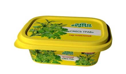 Сыр плавленый "Это вкусно" 40% 150г. Смесь трав Бабушкина крынка