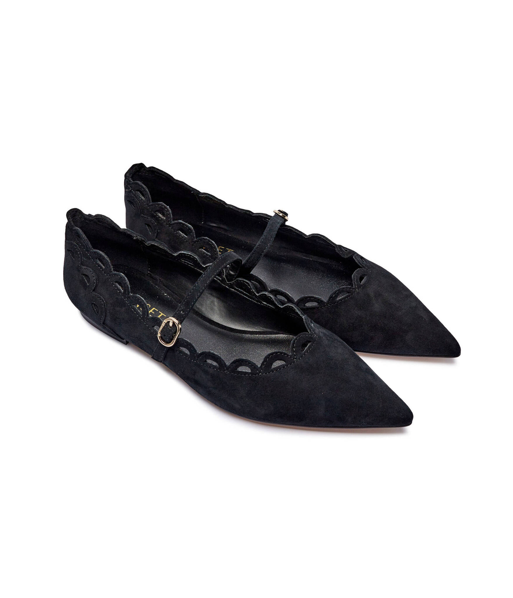 Кожаные балетки TWINSET - черный(242TCP122)