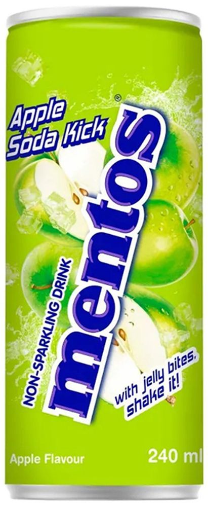 Напиток Mentos Apple Soda Kick &quot;Яблоко&quot; 0.24 - банка