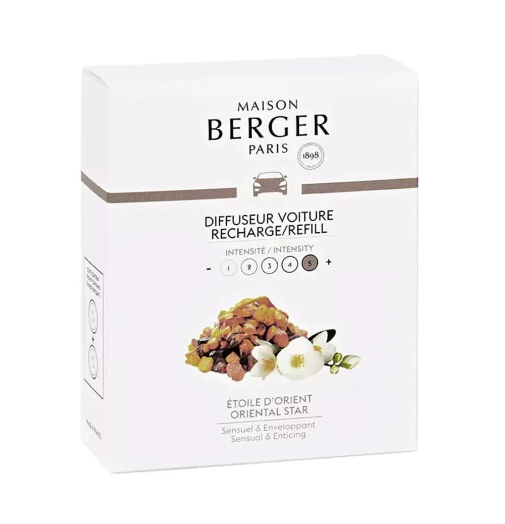 Maison Berger Paris - Набор из 2-х вставок Orient Star для автомобильного диффузора. / артикул   EAN 3127290064202  / GTIN 3127290064202