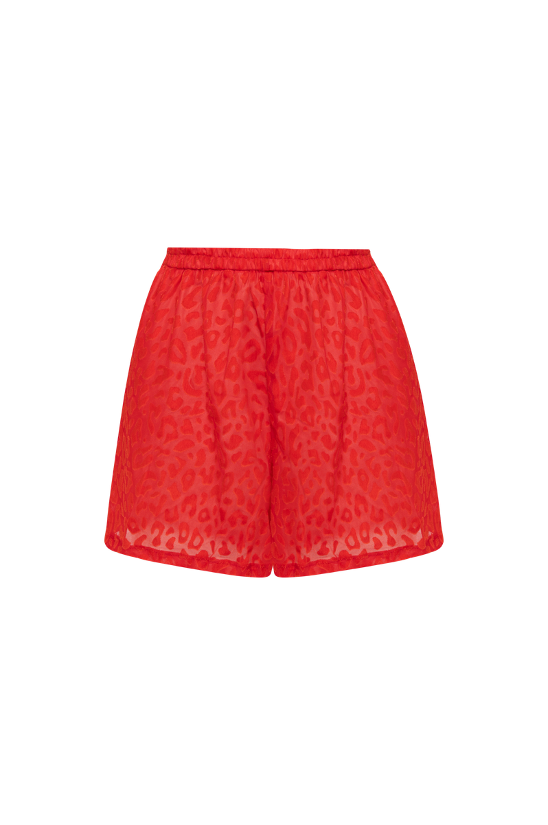 Шорты Basic Leo красный