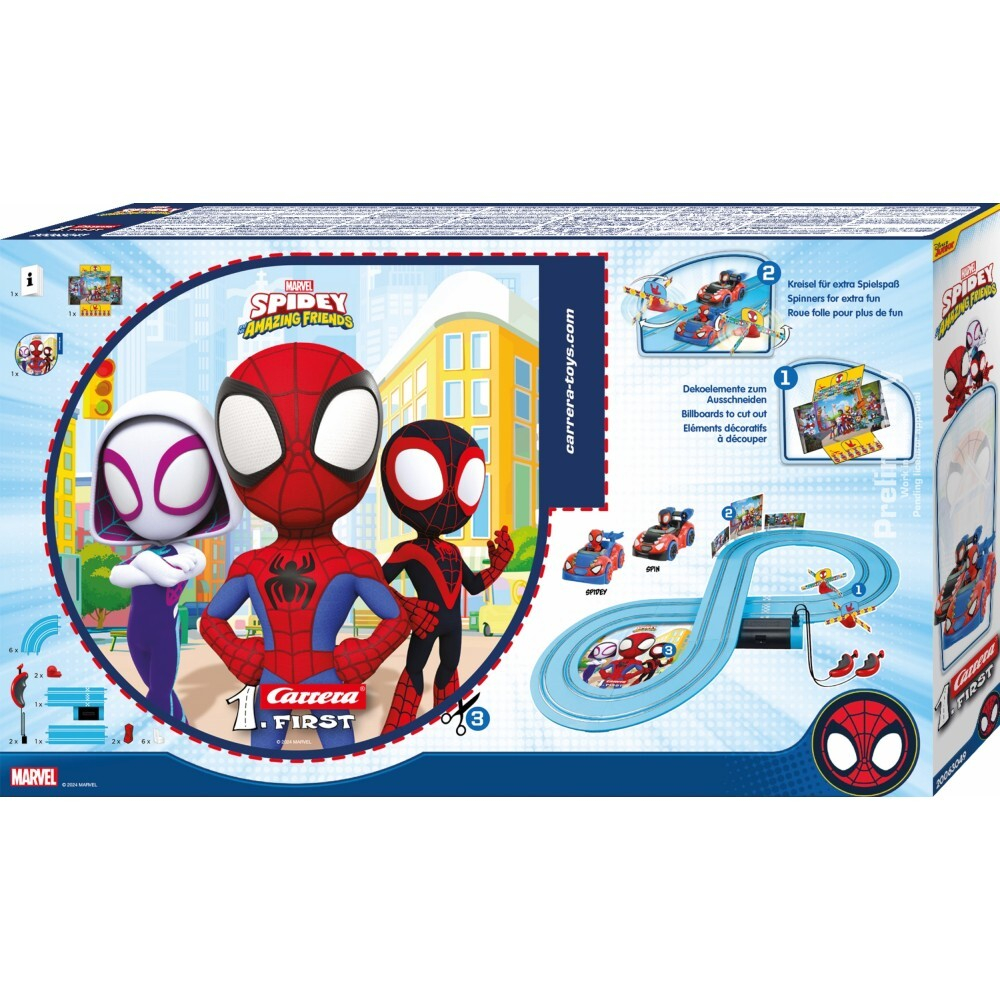 Carrera 1st First - Spidey Web Spinners 2,4 м гоночный трек + 2 машинки 63049 / артикул   63049  / GTIN 4007486630499