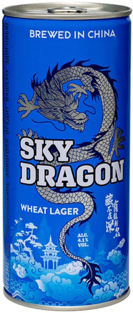 Пиво Скай Дрэгон Вит Лагер / Sky Dragon Wheat Lager 1л - банка