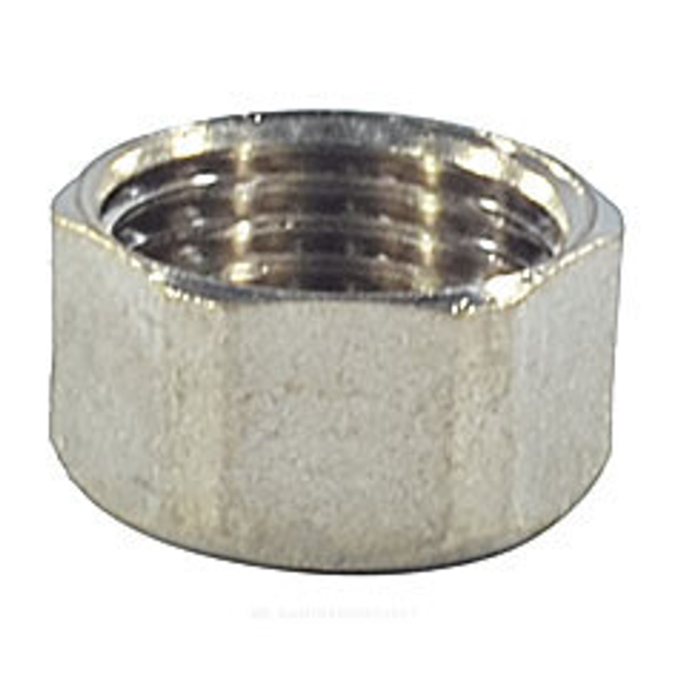 Заглушка латунь никель Ду 15 (1/2") ВР SantechSystems