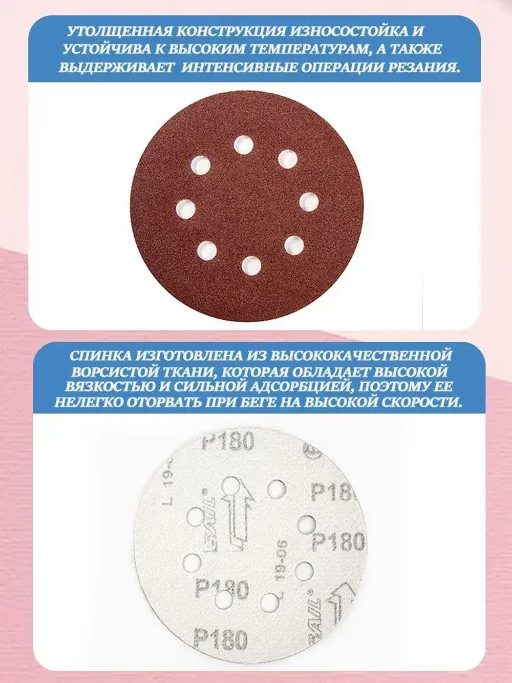 150 шт Шлифовальный круг (диск) 125 мм, P40 P60 P80 P100 P150 P240 P320 P400 P600 P1500