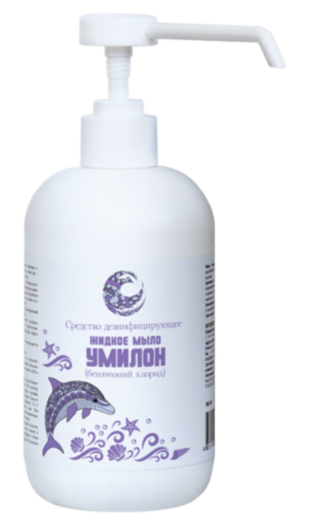 УМИЛОН жидкое мыло 500мл (бензэтоний хлорид) дезинфицирующее