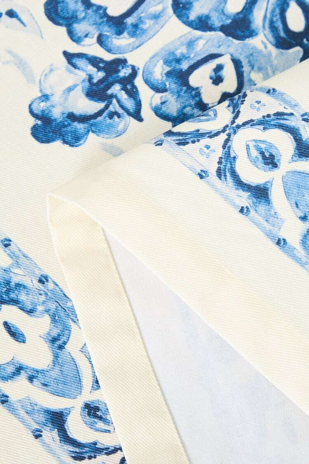 ZARA HOME МОЗАИЧНАЯ НАСТОЛЬНАЯ ДОРОЖКА С ПОЛИМЕРНЫМ ПОКРЫТИЕМ, СИНИЙ