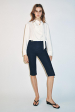 Джинсовые капри Z1975 с ремнём - ZARA