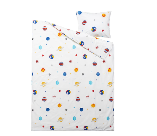 AFTONSPARV АФТОНСПАРВ Пододеяльник и наволочка, космос/многоцветный,150х200/50х60 см