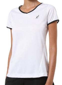 Женская теннисная футболка Australian T-Shirt Ace With Back Split - bianco/altro colore