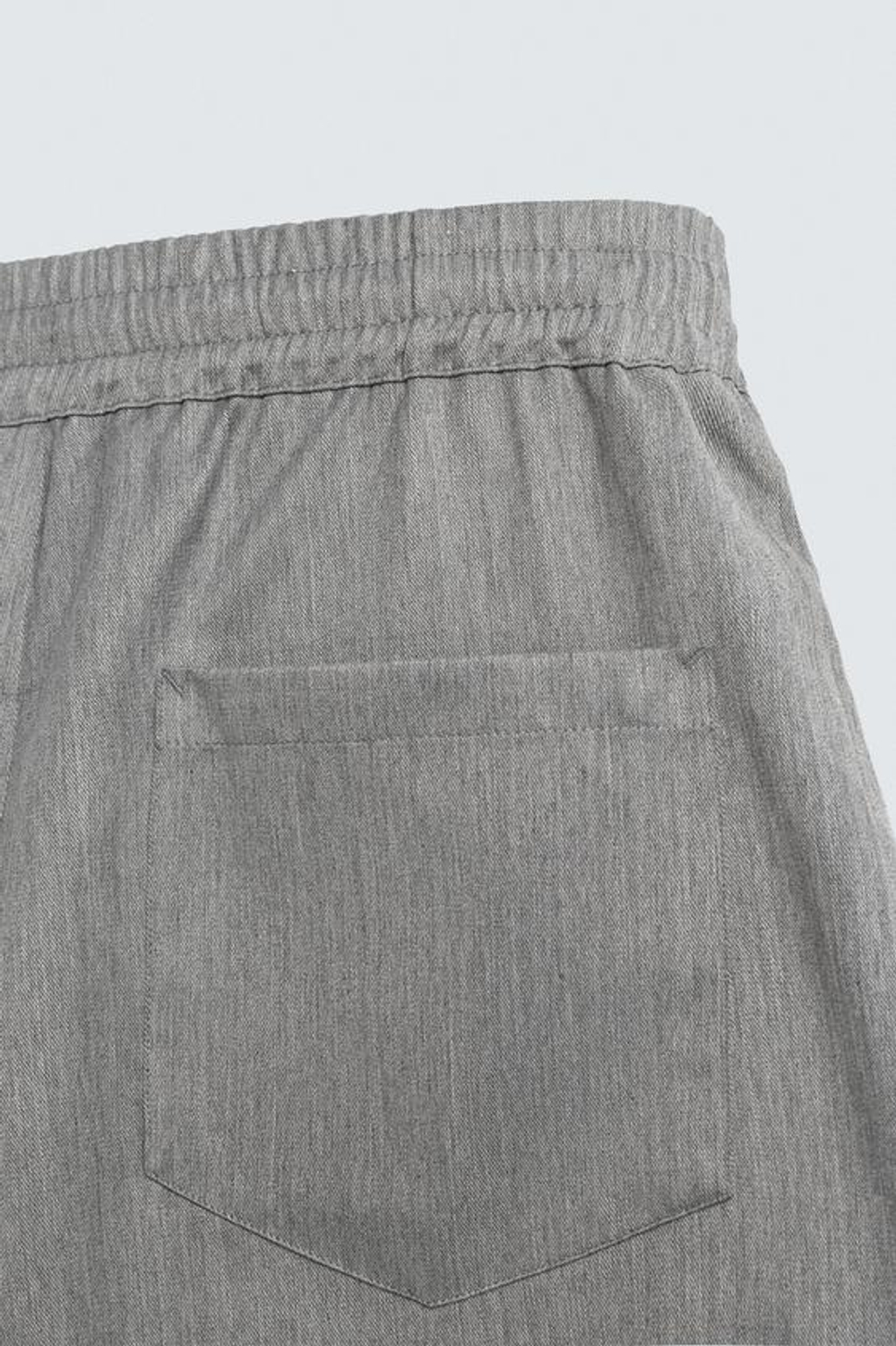 ZARA БРЮКИ BALLOON FIT С ЗАЩИПАМИ, МЯГКИЙ СЕРЫЙ