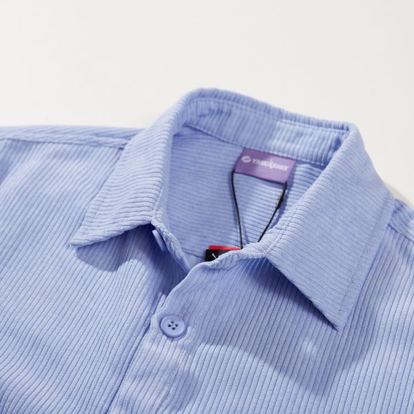 Рубашка Velvet Button Сиреневая - фото 4