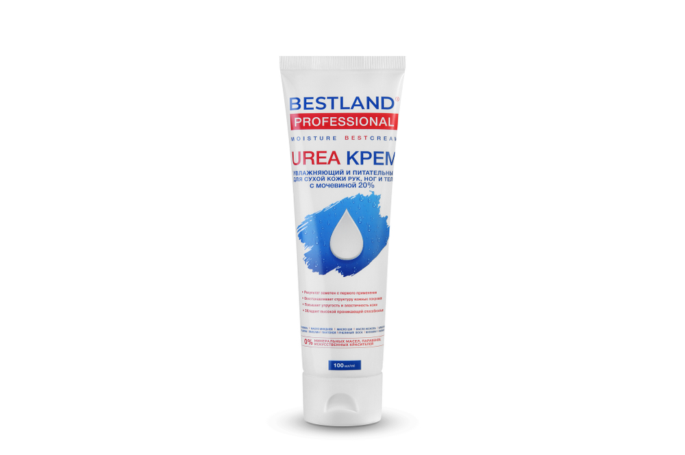 BESTLAND Крем для рук ноги и тела UREA 100мл с мочевиной 20% Увлажнение туба (80091)
