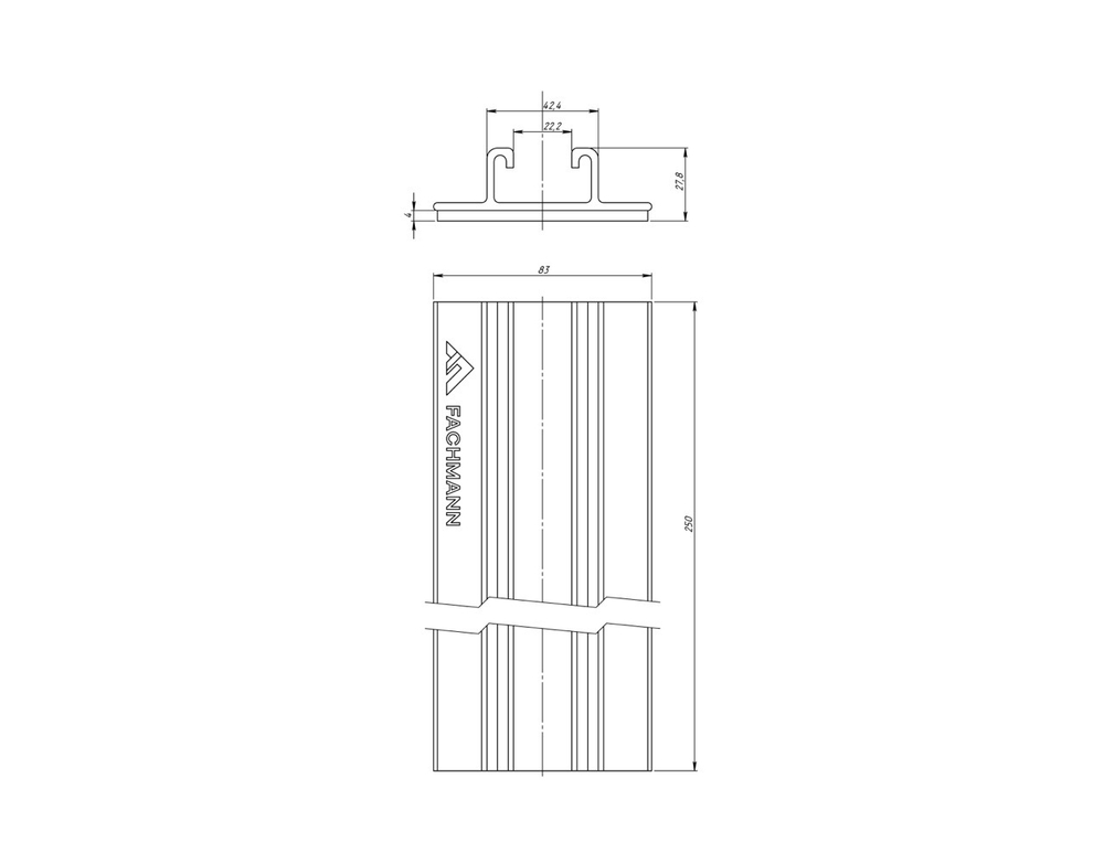 Кровельная опора LINE FOOT 250