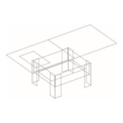 Стол трансформер + МЕХАНИЗМ (Айрон рок) (1800, 780, 800), ЛДСП, Велес, г. Туймазы