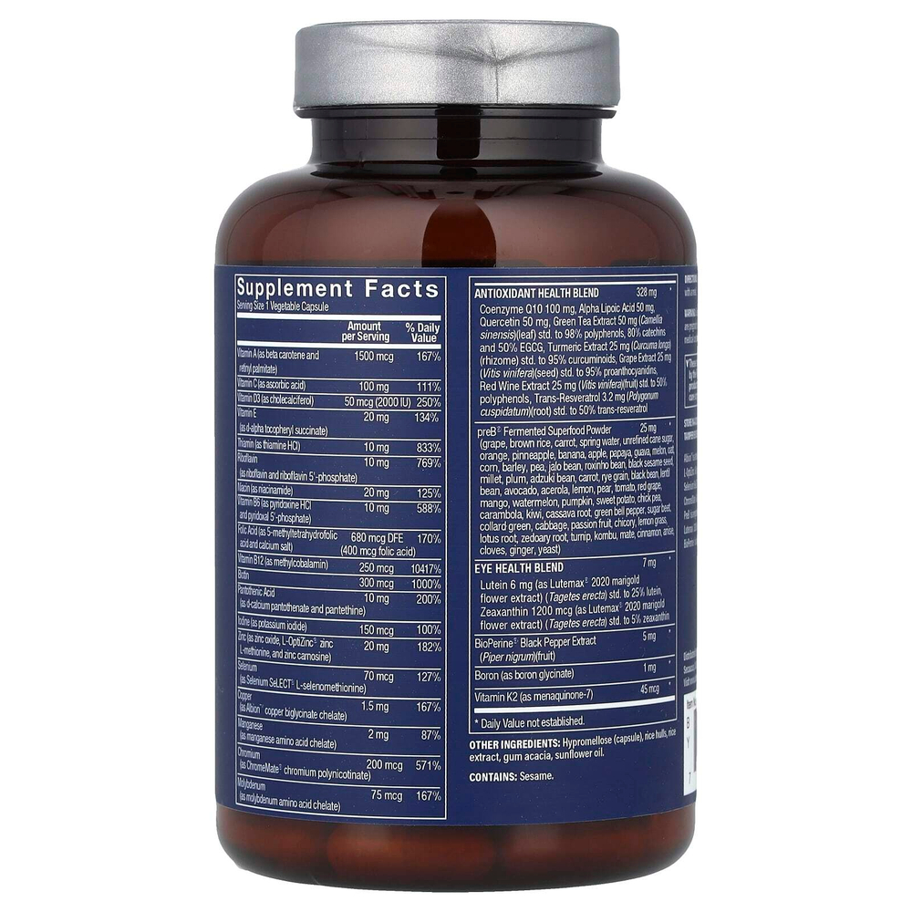 Vthrive, Bioactive Men's 50+ One Daily Multi, 60 растительных капсул