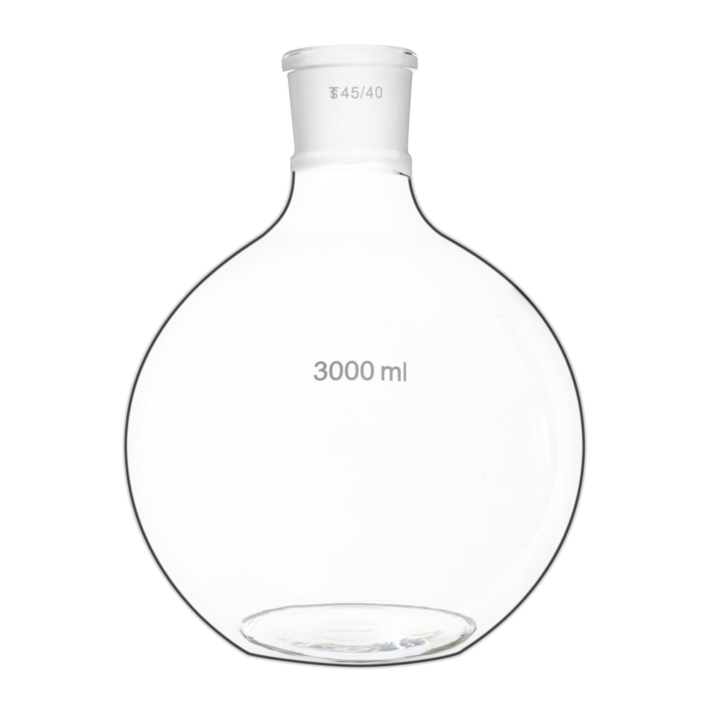 Колба плоскодонная, 3000 мл, шлиф 45/40