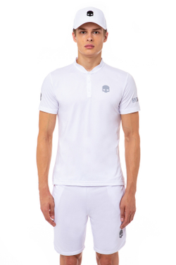 Мужское теннисное поло Hydrogen Tech Serafino Man - white