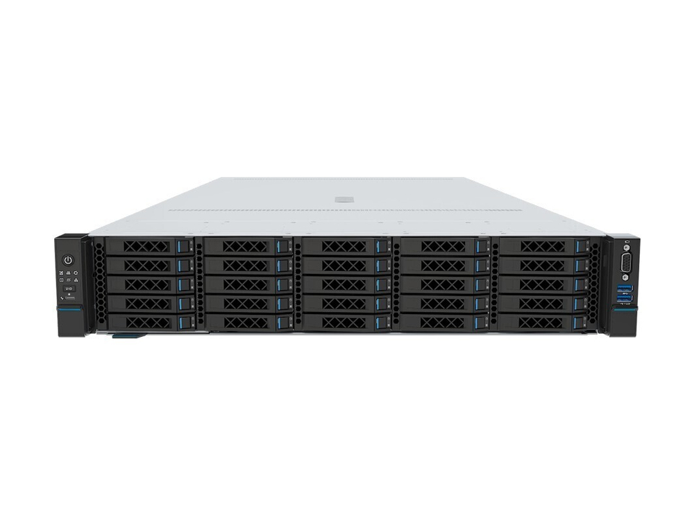 Сервер Inspur NF5280M6 Intel Xeon 2xGold 5320 - 2.2-3.4GHz/39Mb/26C/52T / 512Gb / no HDD (up to 25*2.5") / 1xHDModuleBackPlane 25SAS or 4U.2 2.5x25 Expander Broadcom / 1xRAID 9361-8i 1G 12Gbps / Intel X710 2*10Gb SFP+ onboard / OCP 3.0 / 1xRiser Left 3X16