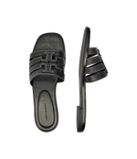 Шлепанцы кожаные ines TORY BURCH - черный(158616)